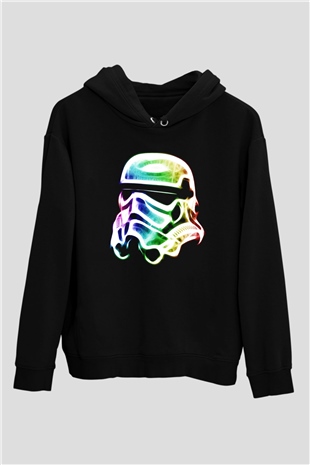 Star Wars Siyah Unisex Kapşonlu Sweatshirt