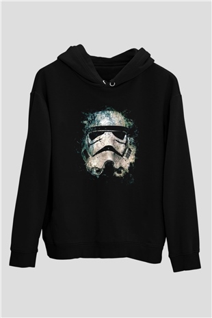 Star Wars Siyah Unisex Kapşonlu Sweatshirt