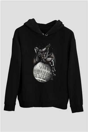 Star Wars Siyah Unisex Kapşonlu Sweatshirt
