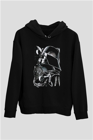 Star Wars Siyah Unisex Kapşonlu Sweatshirt