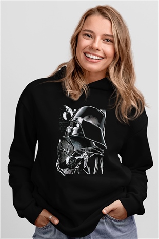 Star Wars Siyah Unisex Kapşonlu Sweatshirt