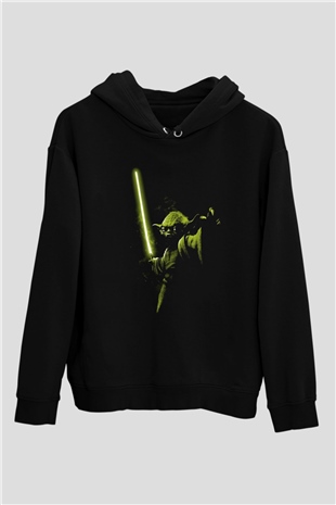 Star Wars Siyah Unisex Kapşonlu Sweatshirt
