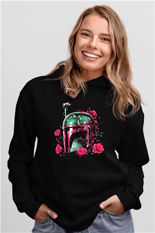 Star Wars Siyah Unisex Kapşonlu Sweatshirt