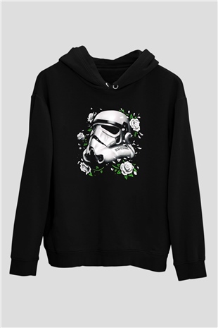 Star Wars Siyah Unisex Kapşonlu Sweatshirt