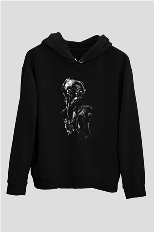 Star Wars Siyah Unisex Kapşonlu Sweatshirt