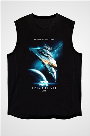 Star Wars Siyah Unisex Kolsuz Tişört