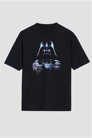 Star Wars Siyah Unisex Oversize Tişört T-Shirt