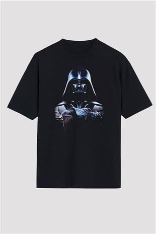 Star Wars Siyah Unisex Oversize Tişört T-Shirt