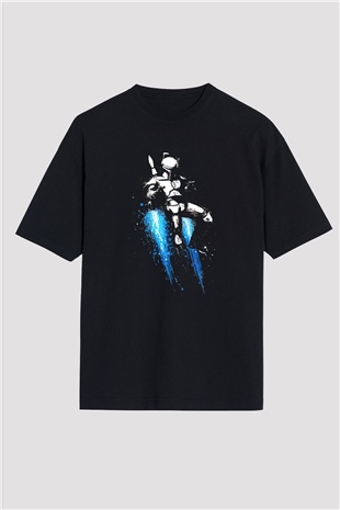 Star Wars Siyah Unisex Oversize Tişört T-Shirt
