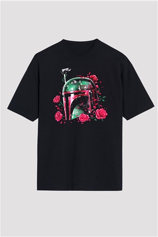Star Wars Siyah Unisex Oversize Tişört T-Shirt