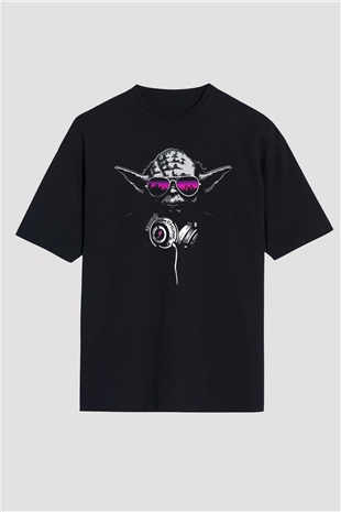Star Wars Siyah Unisex Oversize Tişört T-Shirt