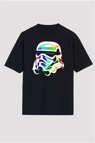 Star Wars Siyah Unisex Oversize Tişört T-Shirt
