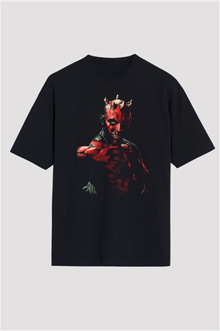 Star Wars Siyah Unisex Oversize Tişört T-Shirt