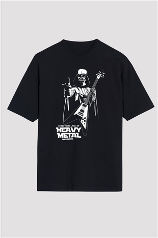 Star Wars Siyah Unisex Oversize Tişört T-Shirt