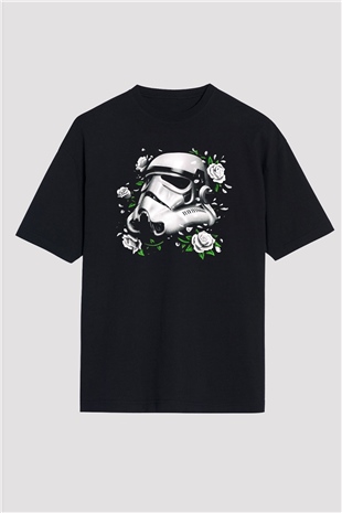 Star Wars Siyah Unisex Oversize Tişört T-Shirt