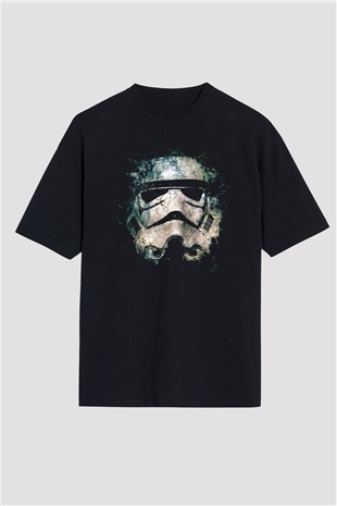 Star Wars Siyah Unisex Oversize Tişört T-Shirt