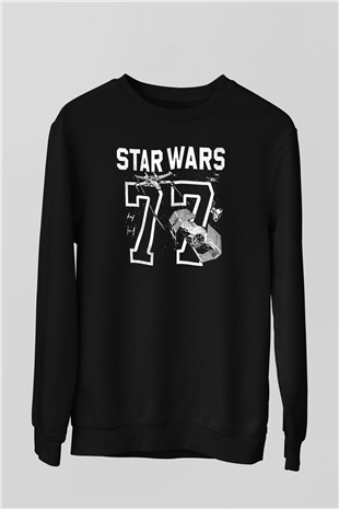 Star Wars Siyah Unisex Sweatshirt