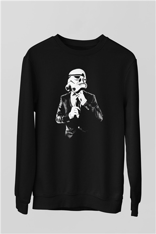 Star Wars Siyah Unisex Sweatshirt