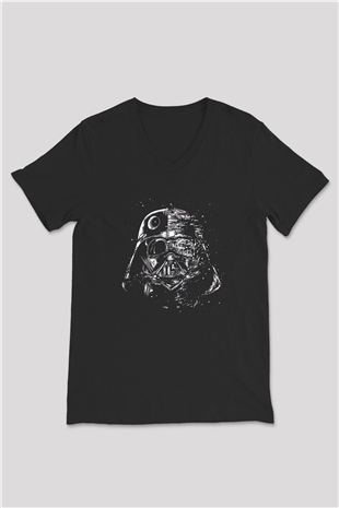 Star Wars Siyah Unisex V Yaka Tişört