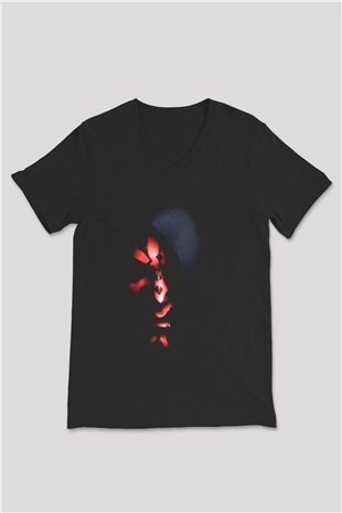 Star Wars Siyah Unisex V Yaka Tişört T-Shirt