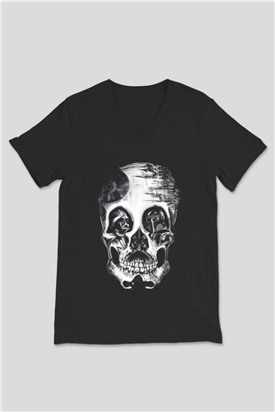 Star Wars Siyah Unisex V Yaka Tişört T-Shirt