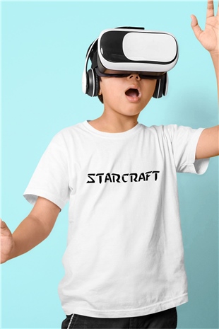 StarCraft Baskılı Beyaz Unisex Çocuk Tişört