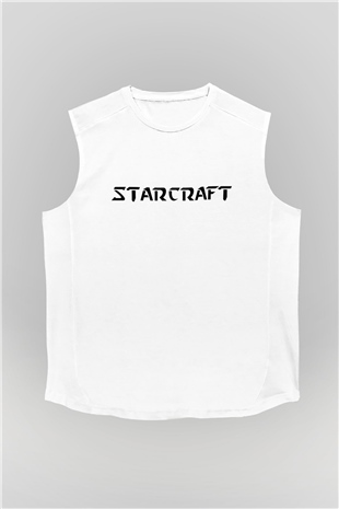 StarCraft Beyaz Unisex Kolsuz Tişört