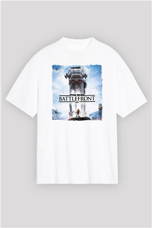 StarCraft Beyaz Oversize Tişört Oversize T-shirt