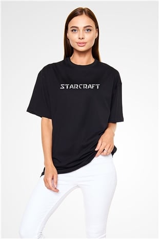StarCraft Siyah Unisex Oversize Tişört T-Shirt