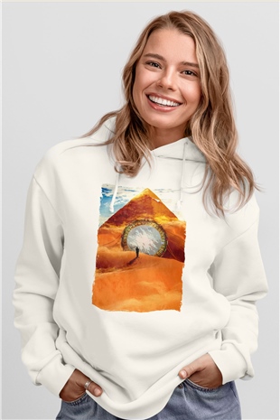 Stargate SG-1 Beyaz Unisex Hoodie