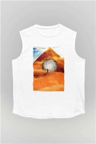 Stargate SG-1 Beyaz Unisex Kolsuz Tişört