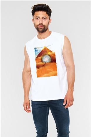 Stargate SG-1 Beyaz Unisex Kolsuz Tişört