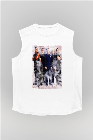 Stargate SG-1 Beyaz Unisex Kolsuz Tişört