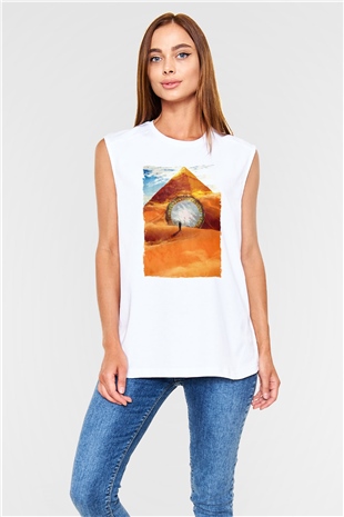 Stargate SG-1 Beyaz Unisex Kolsuz Tişört