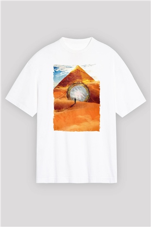 Stargate SG-1 Beyaz Oversize Tişört Oversize T-shirt