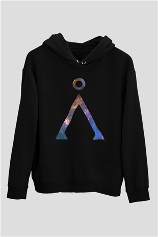 Stargate SG-1 Siyah Unisex Hoodie
