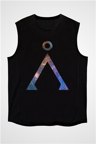 Stargate SG-1 Siyah Unisex Kolsuz Tişört