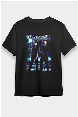 Stargate SG-1 Siyah Unisex Tişört T-Shirt