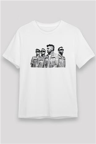 Starset Baskılı Unisex Beyaz Tişört - Tshirt