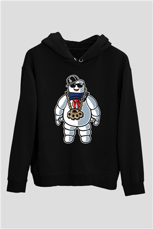Stay Dope Baskılı Unisex Siyah Hoodie