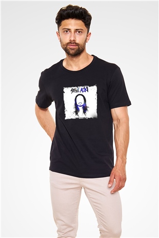 Steve Aoki Baskılı Unisex Siyah Tişört