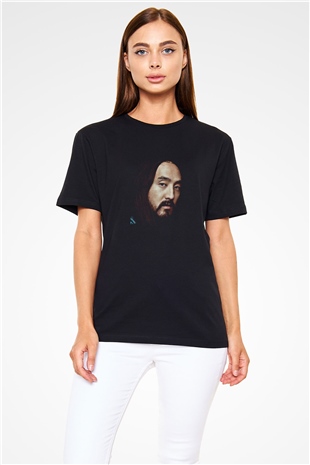 Steve Aoki Baskılı Unisex Siyah Tişört