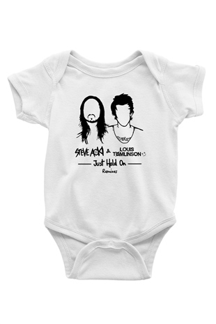 Steve Aoki Beyaz Bebek Body - Zıbın