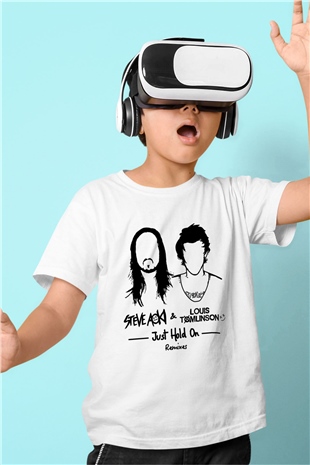 Steve Aoki Beyaz Unisex Çocuk Tişört