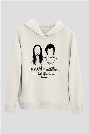 Steve Aoki Beyaz Unisex Kapüşonlu Sweatshirt
