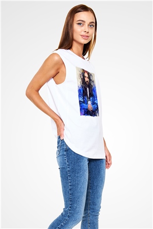Steve Aoki Beyaz Unisex Kolsuz Tişört