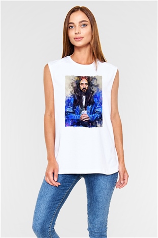 Steve Aoki Beyaz Unisex Kolsuz Tişört