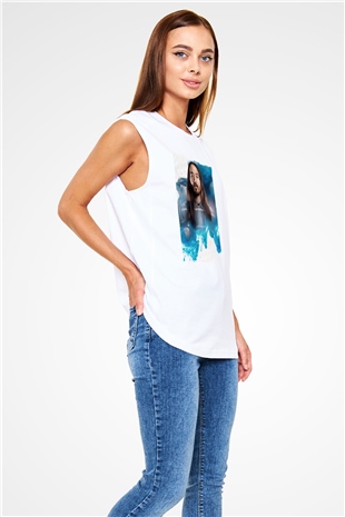 Steve Aoki Beyaz Unisex Kolsuz Tişört