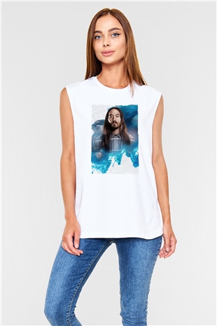 Steve Aoki Beyaz Unisex Kolsuz Tişört