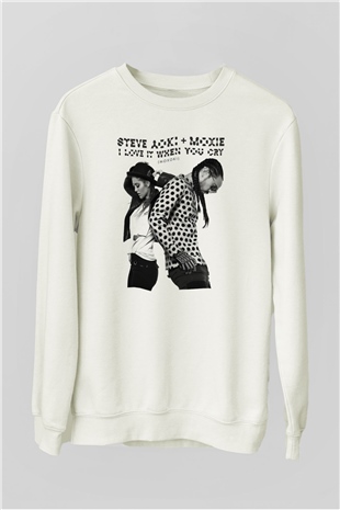 Steve Aoki Beyaz Unisex Sweatshirt